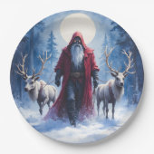 De Winterkoning Komt. Papieren Bordje (Voorkant)