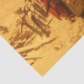 De Winterlawine (door Gerolamo Induno) Tissuepapier (Detail)