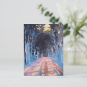 De winterrijst briefkaart (Staand voorkant)