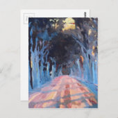 De winterrijst briefkaart (Voorkant / Achterkant)