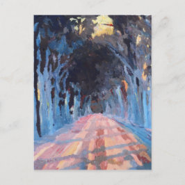 De winterrijst briefkaart