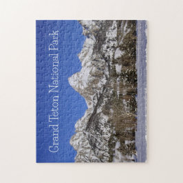 De winterse kou in het Grand Teton National Park Legpuzzel