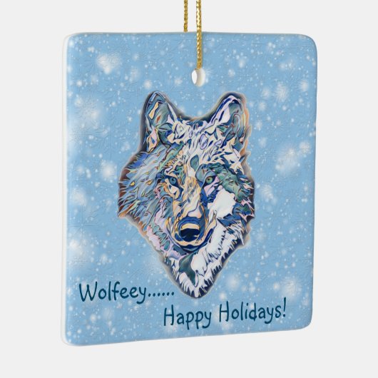 De Winterspelen     WolfCeramic Ornament (Rechts)