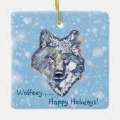 De Winterspelen     WolfCeramic Ornament (Voorkant)