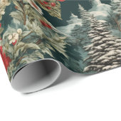 De wintertuin van de Kerstman Cadeaupapier (Rol Hoek)