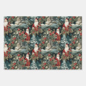 De wintertuin van de Kerstman Inpakpapier Vel (Voorkant 3)