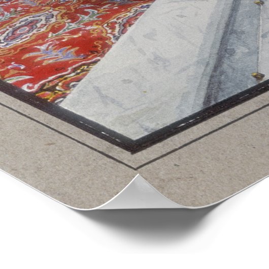 De wintertuin van Empress Alexandra Fyodorovna Poster (Hoek)