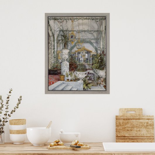 De wintertuin van Empress Alexandra Fyodorovna Poster (Keuken)