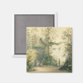 De wintertuin van het Hofburgpaleis, Wenen, 1 Magneet (Voorkant / Achterkant)