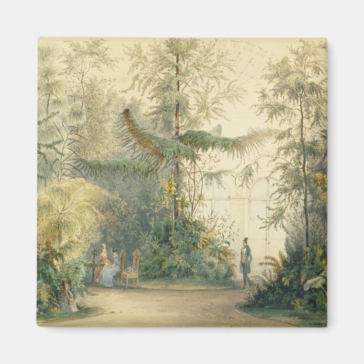 De wintertuin van het Hofburgpaleis, Wenen, 1 Magneet (Voorkant)