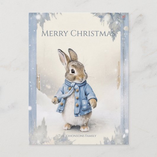 De Wintervakantie van Peter Rabbit Briefkaart (Voorkant)