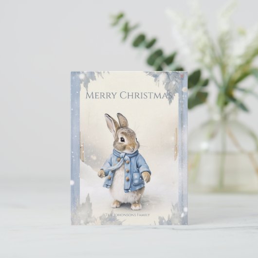 De Wintervakantie van Peter Rabbit Briefkaart (Staand voorkant)
