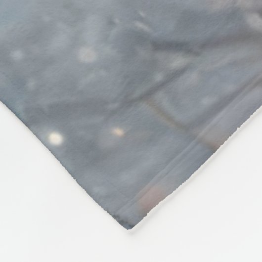 De wintervos fleece deken (Hoek)