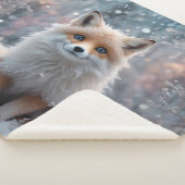 De wintervos sherpa deken (3/4)