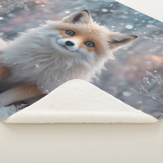 De wintervos sherpa deken (3/4)