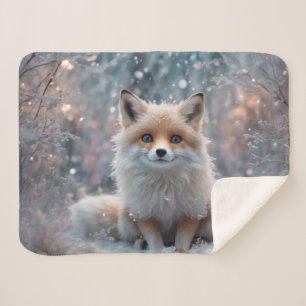 De wintervos sherpa deken