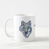 De Winterwolf (gepersonaliseerde) Koffie Mok (Links)