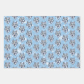 De winterwolf inpakpapier vel (Voorkant 2)