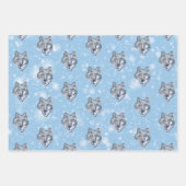 De winterwolf inpakpapier vel (Voorkant)