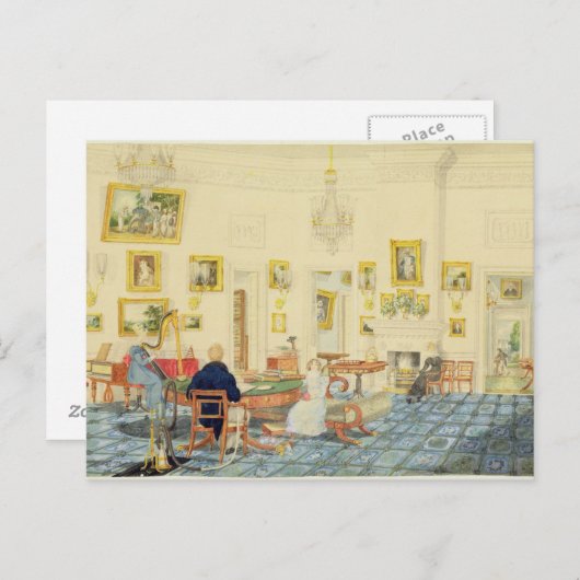 De Winterzaal in het Artistisch Huis in Patna, in Briefkaart (Voorkant / Achterkant)