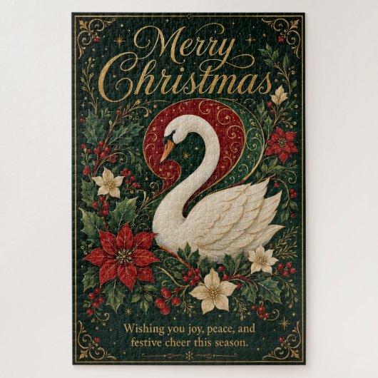 De Winterzwaan Serenade Legpuzzel (Verticaal)