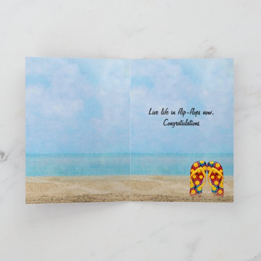 De wipschakelaar van de pensionering in zand kaart (Binnen)