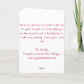 De wirwar feestdagen kaart (Achterkant)