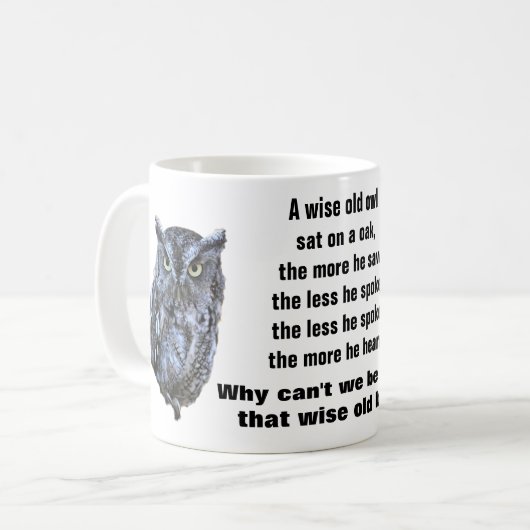 DE WISE OUDE mok (Voorkant links)