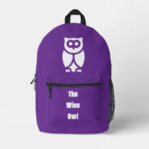 De Wise Owl Bedrukte Rugzak