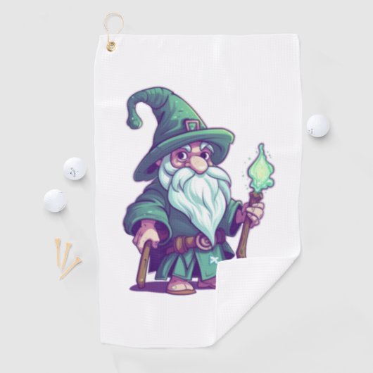 De Wise Wizard Gnome Golfhanddoek (Insitu)