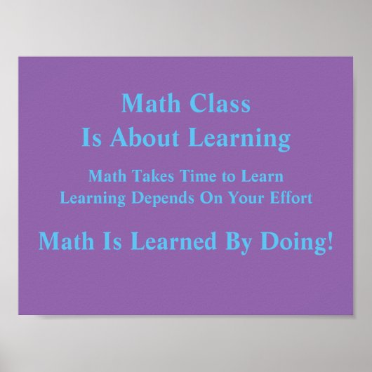 De wiskunde breekt Poster-Geleerde door Doing uit Poster (Voorkant)