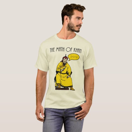 De Wiskunde Khan T-shirt (Voorkant volledig)