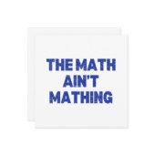 De Wiskunde maakt niet uit Kaart (Voorkant / Achterkant in situ)