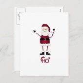 De Wiskunde van de kerstman Feestdagenkaart (Voorkant / Achterkant)