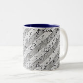 De Wiskunde van de student vergelijkt met de grapp Tweekleurige Koffiemok (Voorkant rechts)