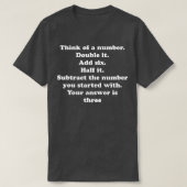 De Wiskunde van de wolk Geek het Verre Engelse Ant T-shirt (Design voorkant)