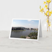 De Wisła rivier, Krakau, Polen Kaart (Gele Bloem)