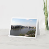 De Wisła rivier, Krakau, Polen Kaart (Voorkant)