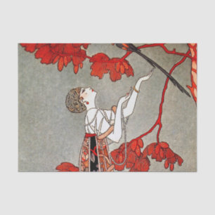 De Wispelturige Vogel door George Barbier Tissuepapier