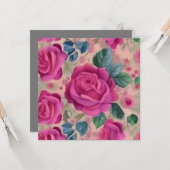 De wisper van de Rozen - Zacht en sereen Kaart (Voorkant / Achterkant in situ)