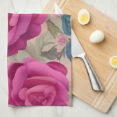 De wisper van de Rozen - Zacht en sereen Theedoek (Quarter Fold)