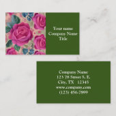 De wisper van de Rozen - Zacht en sereen Visitekaartje (Voorkant / Achterkant)