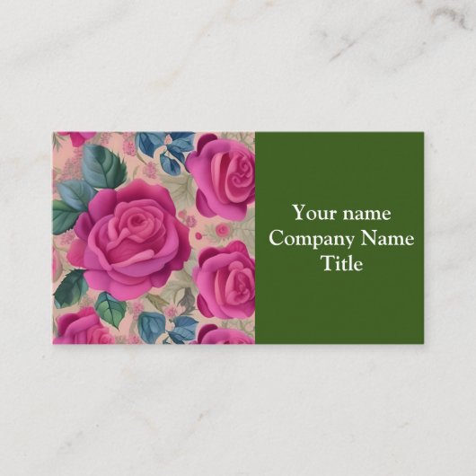 De wisper van de Rozen - Zacht en sereen Visitekaartje (Voorkant)