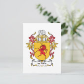 de Wit Family Crest Briefkaart (Staand voorkant)