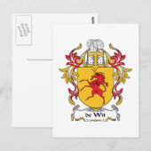 de Wit Family Crest Briefkaart (Voorkant / Achterkant)