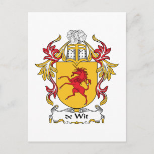 de Wit Family Crest Briefkaart