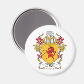 de Wit Family Crest Magneet (Voorkant / Achterkant)
