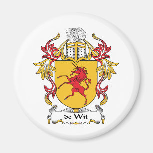 de Wit Family Crest Magneet