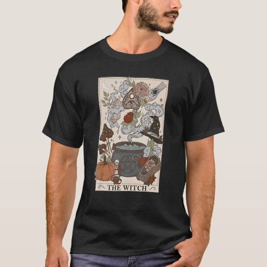 De Witch Tarot Card Custome T-shirt (Voorkant)