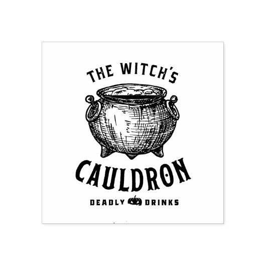 De Witches Cauldron Rubberstempel (Afrduk)